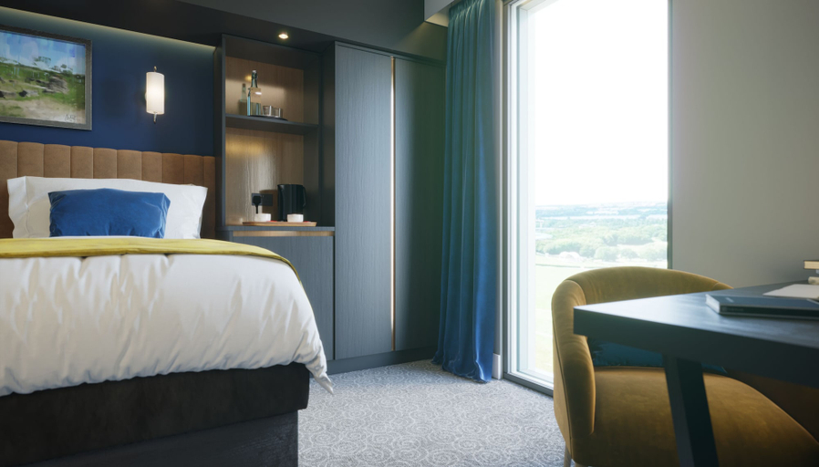 Bedroom 2, Hotel La Tour, Milton Keynes