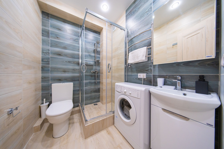 Bathroom 4, More Apartments na Estonskoy 37-6, Sochi gorsovet