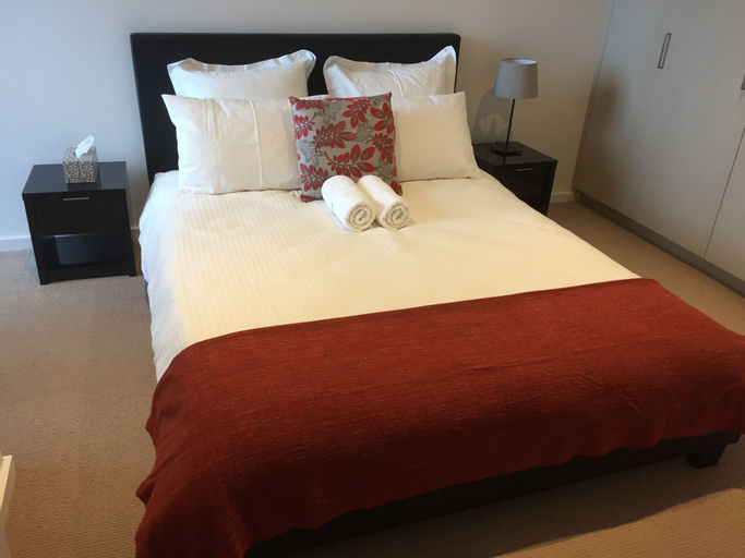 Bedroom 3, Tasha's Apartments on Morphett, Adelaide