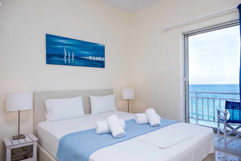 Bedroom 4, Spacious Apartment on the Beachfront, Peloponnese