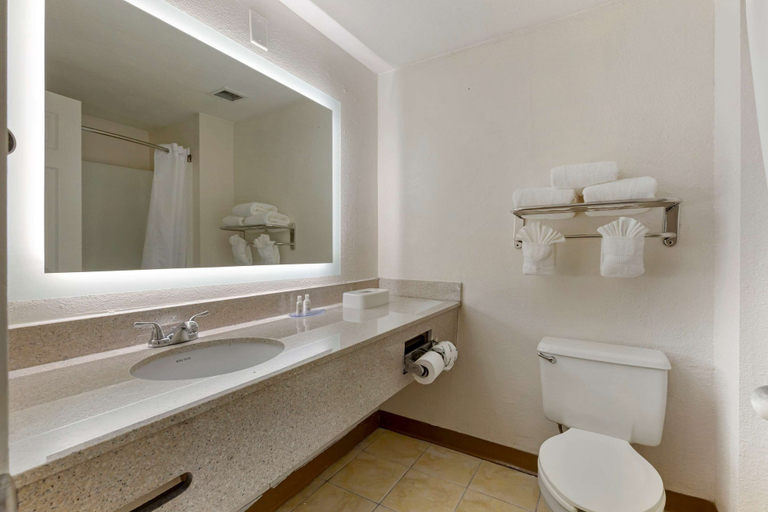 Bathroom 4, Suburban Studios Raleigh North, Wake