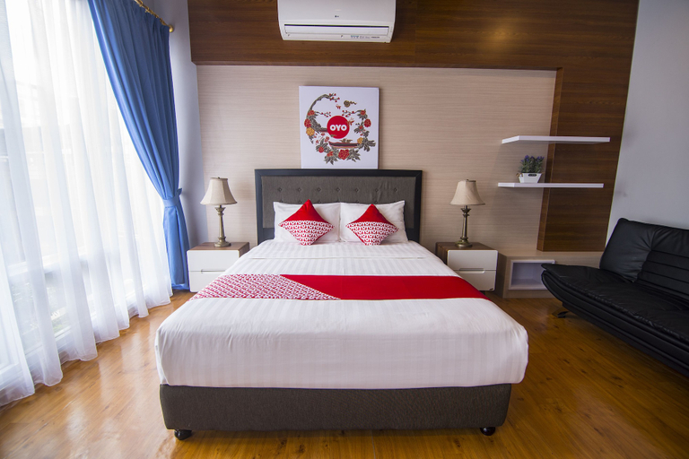 Bedroom 1, Hotel O Appartel Cempaka, Pontianak