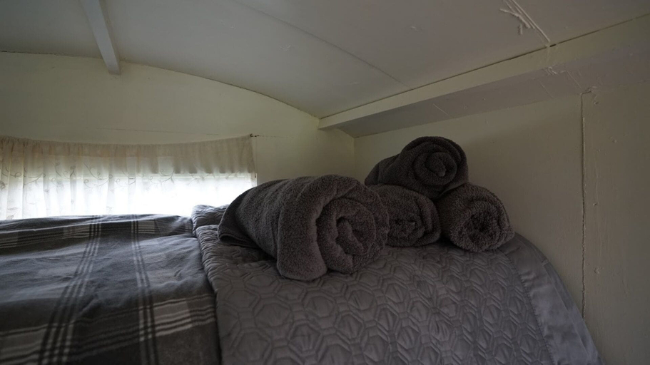Bedroom, Shepherd's Hut @ Westcote, Scottish Borders