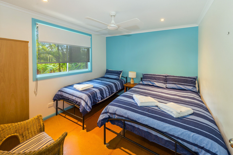 Bedroom 3, Safety Beach Ocean Bungalows, Coffs Harbour - Pt B