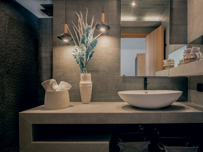 Bathroom 4, Vatia Villas, Ionian Islands