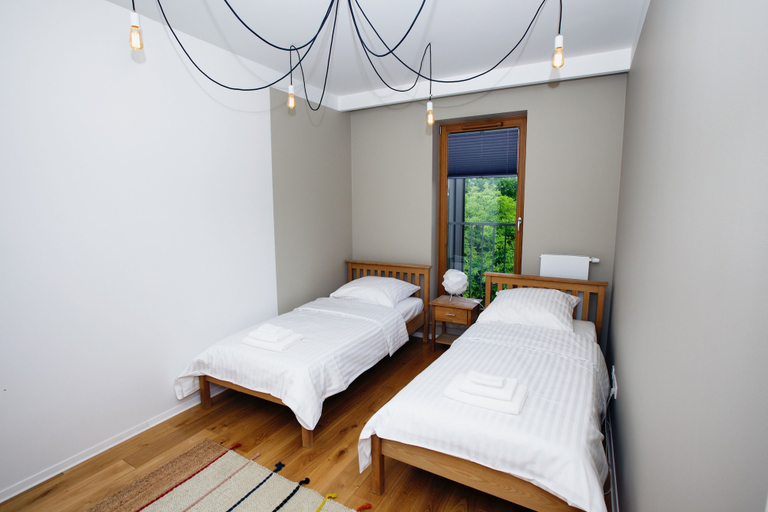 Bedroom 3, City of the Kings Green Silence Apartment, Kraków City