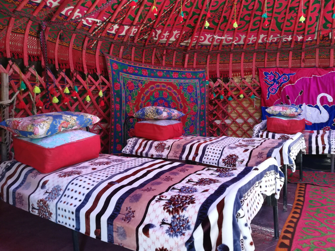 Bedroom 2, Yurt Camp Azamat at Song Kol Lake, Kochkor