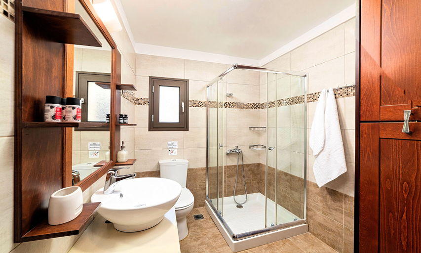 Bathroom 4, Cretan Kera Villa Heated Pool, Crete