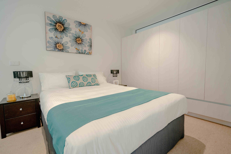 Bedroom 3, Absolute Collins Apartments, Melbourne