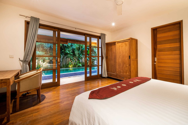 Bedroom 2, Fabulous Private Villa, 3 BR, Canggu With Staff, Badung