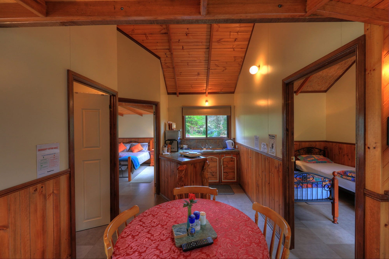 Bedroom 2, Stanley Lakeside Spa Cabins, Circular Head
