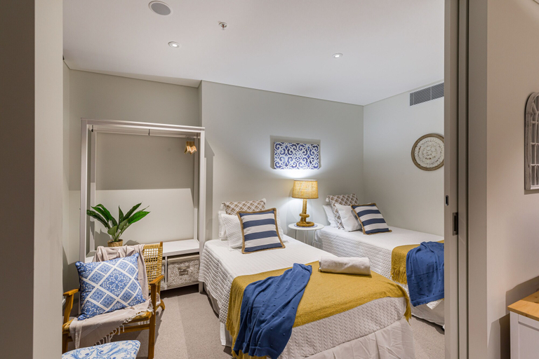 Bedroom 2, Hamptons Retreat on Level 77 Skytower, Brisbane