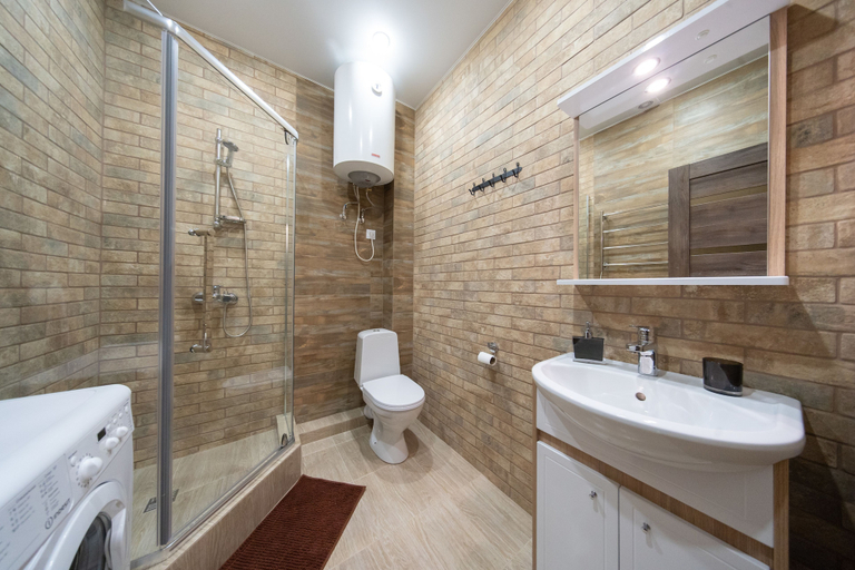 Bathroom 3, More Apartments na Avtomobilnom 58A - 1, Sochi gorsovet