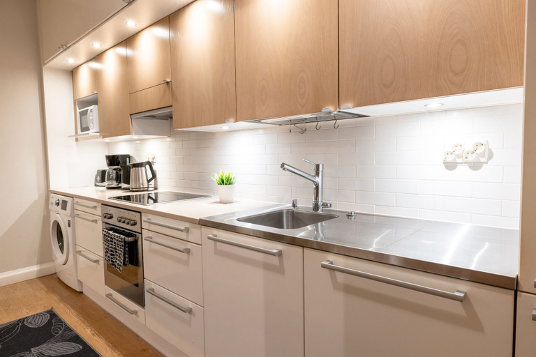 Private kitchen 4, 2ndhomes Center Home w Sauna & Balcony, Uusimaa