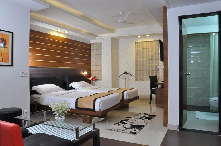 Bedroom 1, Hotel Niharika, Kolkata