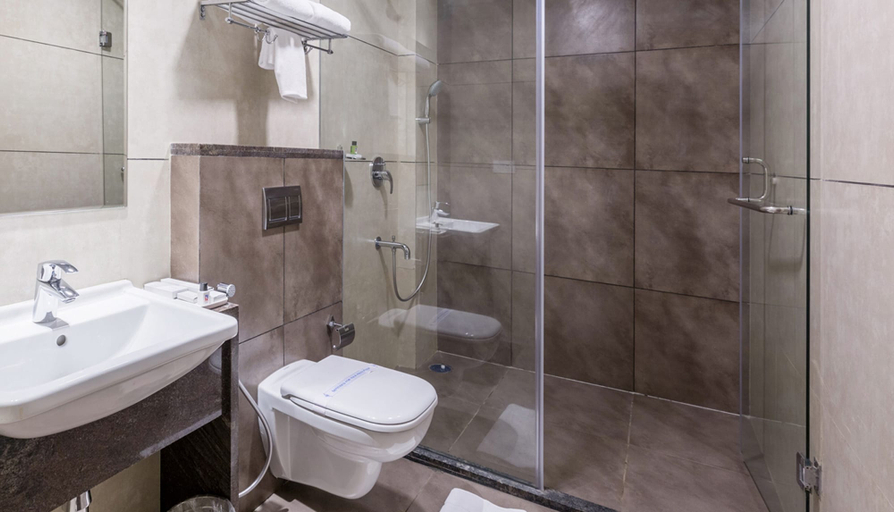 Bathroom 5, Sai International Hotel, Davanagere