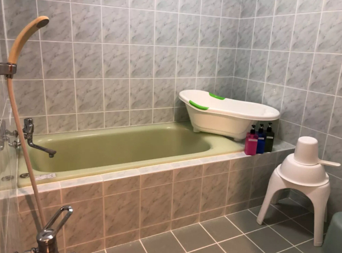 Bathroom 3, Pension Sunrise, Motobu