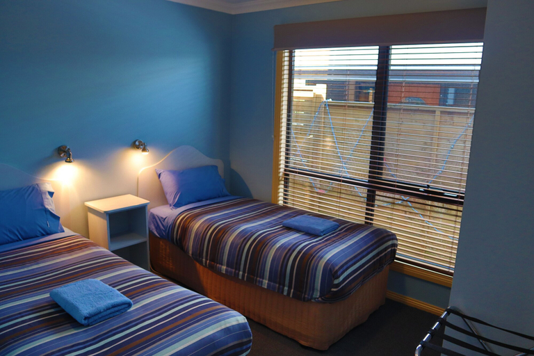 Bedroom 2, Strahan Bungalows, West Coast