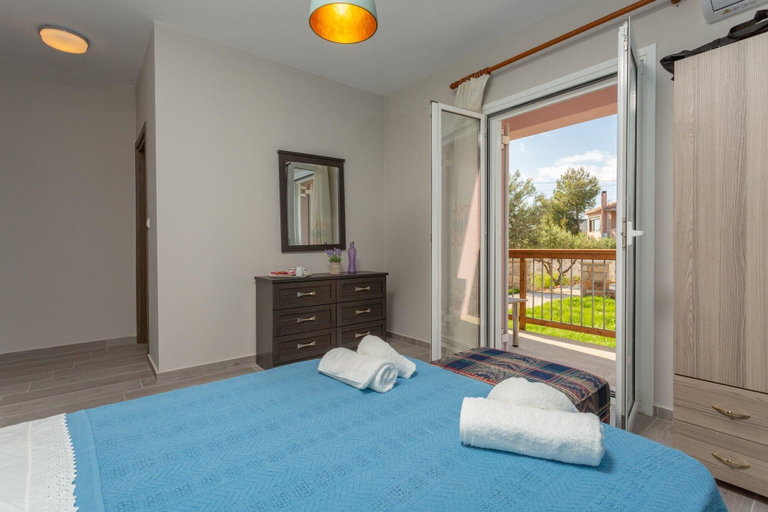 Bedroom 4, Vatsa Beach Villa Large Private Pool Walk to Beach Sea Views A C Wifi - 3021, Ionian Islands