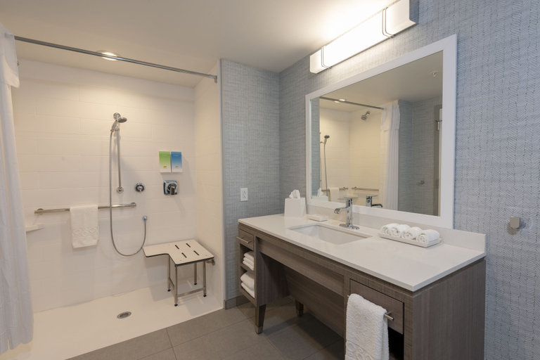Bathroom 5, Home2 Suites by Hilton Indianapolis Airport, Indianapolis