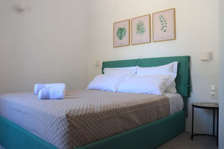 Bedroom 5, Stunning 1-bed Apartment in Karterádos, South Aegean