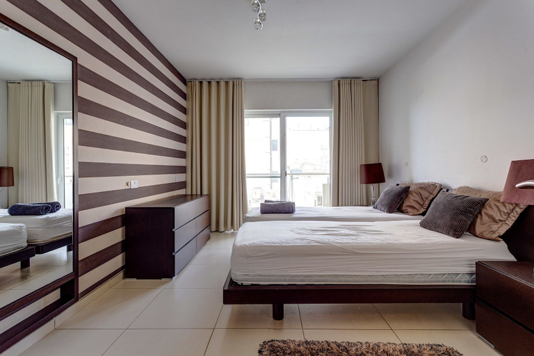 Bedroom 3, Contemporary, Luxury Apartment With Valletta and Harbour Views