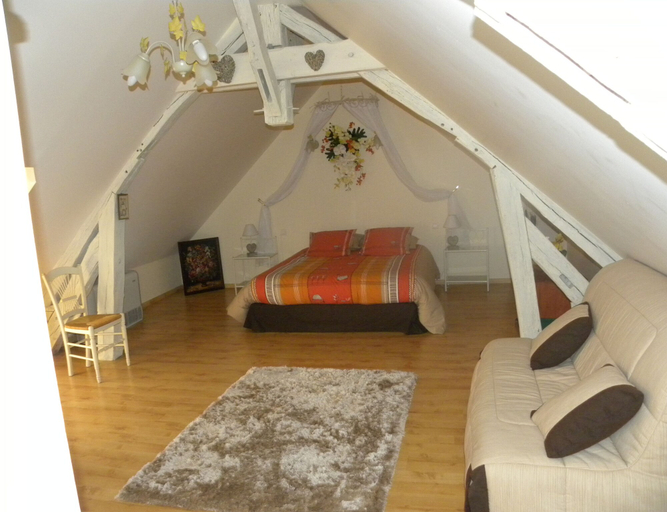 Bedroom 3, Chambres D'hôtes La Quèrière, Loir-et-Cher