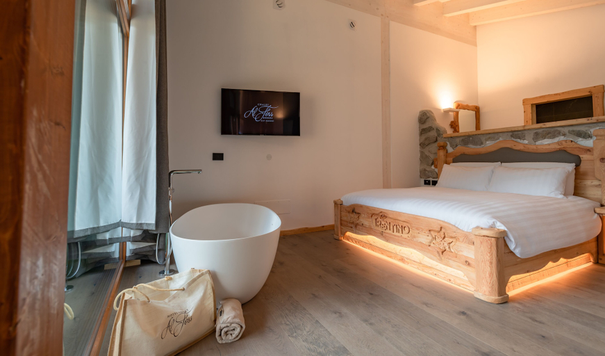 Bedroom 3, Hotel Chalet Al Foss (Adults Only), Trento