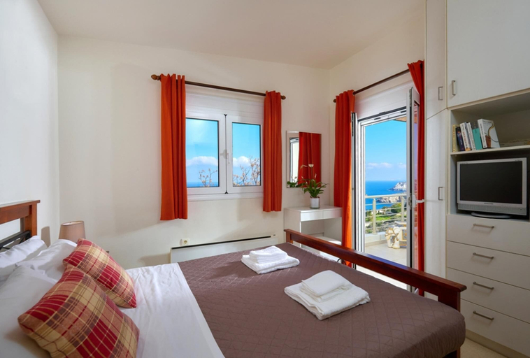 Bedroom 3, Villa With Private Pool and Amazing View RU, Crete