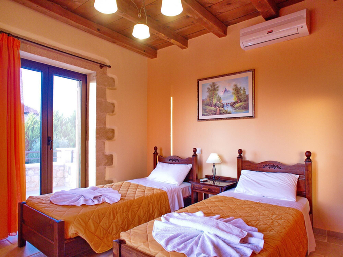 Bedroom 4, Villa Zara in Plaka With 3 Bedrooms and 3 Bathrooms, Crete