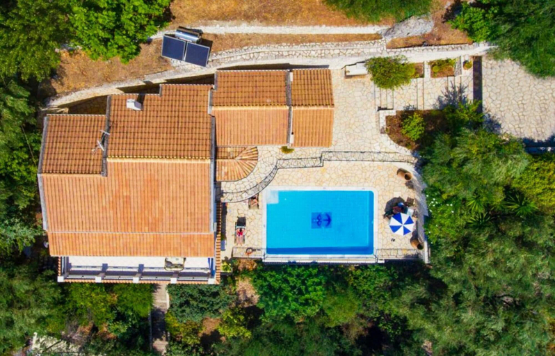 Exterior & Views 2, Villa Kerkyroula Large Private Pool Walk to Beach Sea Views A C Wifi Car Not Required - 1972, Ionian Islands