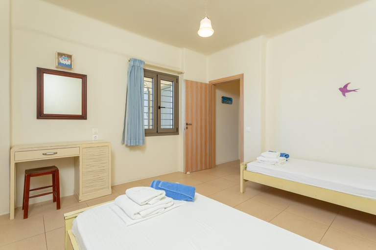 Bedroom 3, Villa Almira Large Private Pool Walk to Beach Sea Views A C Wifi Car Not Required - 2080, Crete