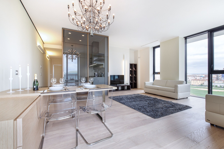 Living room 2, Suitelowcost Solaria 6 pax, Milano