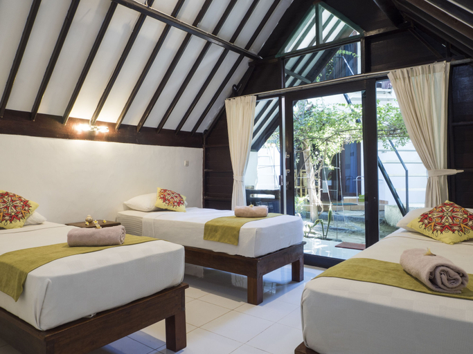Bedroom 4, Gili Turtle Beach Resort, Lombok