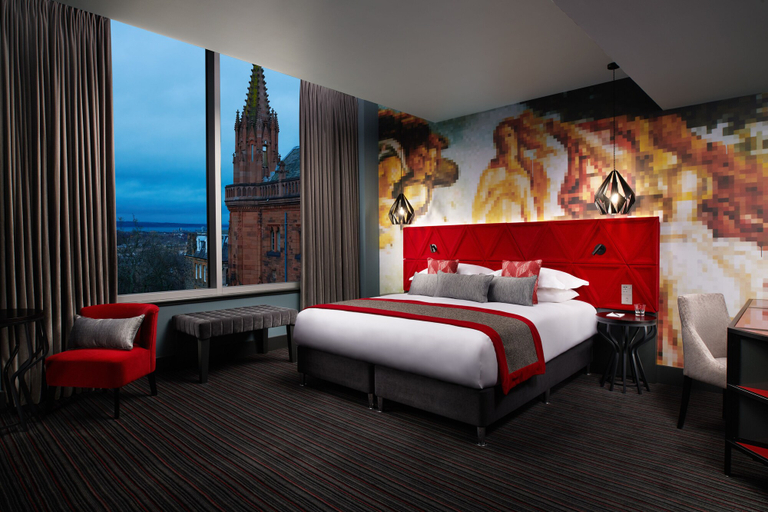 Bedroom 2, Malmaison Edinburgh City, Edinburgh
