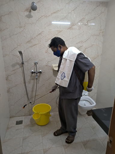 Bathroom 5, Hotel Sri Ram Grand, Krishna