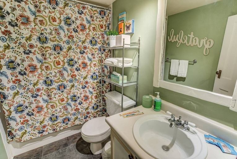 Bathroom, Whimsical Flat Color Unique & Chic Boutique, El Paso