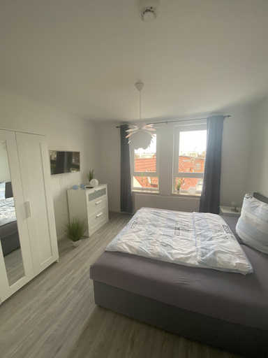 Bedroom, Apartment Am Grünen Park, Erfurt