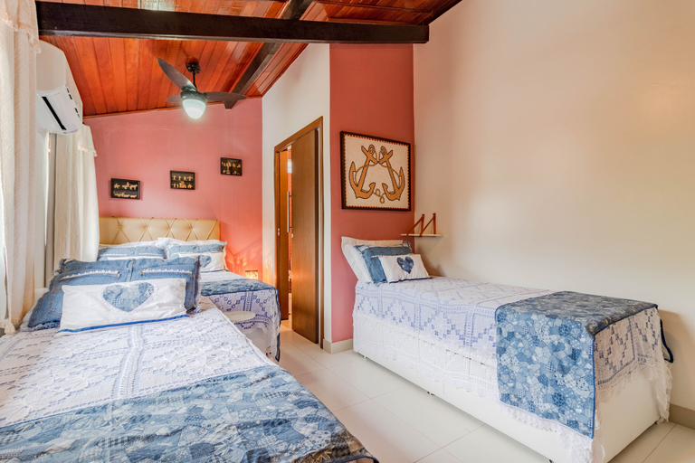 Bedroom 2, PF10 - Casa 3 Suítes a 300m da Praia, Mata de São João