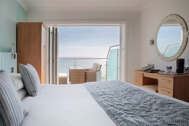 Bedroom 3, Luccombe Hall Hotel, Isle of Wight