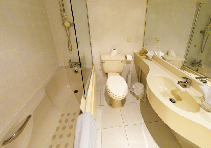 Bathroom 4, Three Queens Hotel, Staffordshire