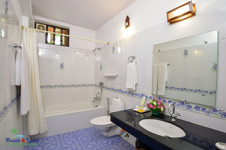 Bathroom 3, Beach and Lake Ayurvedic Resort, Thiruvananthapuram