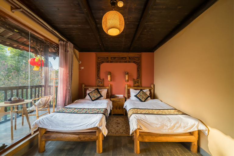 Bedroom 3, Yangshuo Tea Cozy Boutique Hotel, Guilin