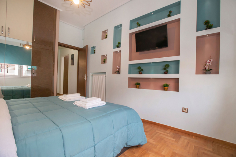 Bedroom 3, Stunning Apt near Acropolis Museum by GHH, Attica