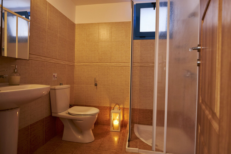 Bathroom 4, Nerida Beachfront Villas, South Aegean