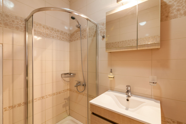 Bathroom, Kantouni Bizi Myranthis Apartment, Ionian Islands