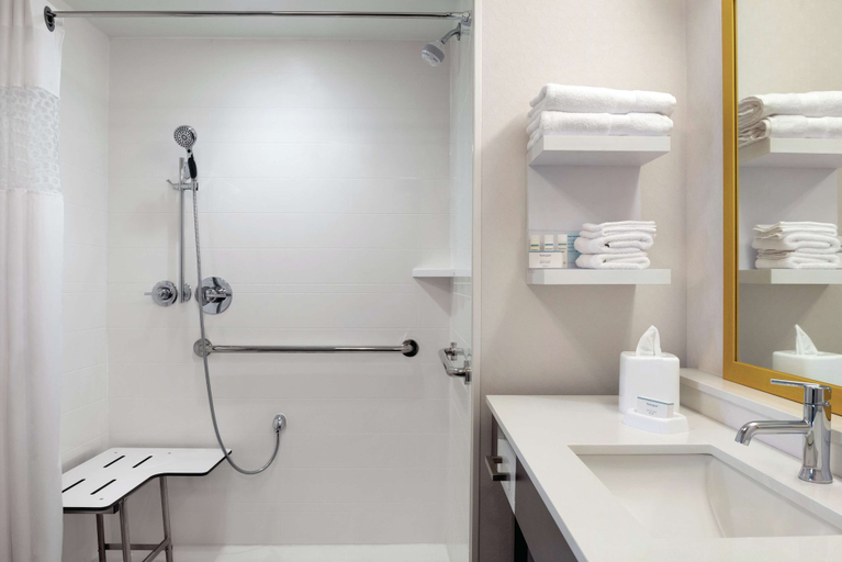 Bathroom 3, Hampton Inn Champaign Southwest, Champaign