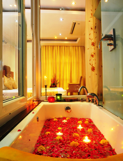 Bathroom 2, Trimrooms Palm D'or, Delhi