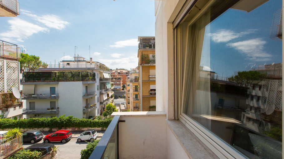 Terrace/patio, Rental In Rome Ponte Milvio Apartment, Roma