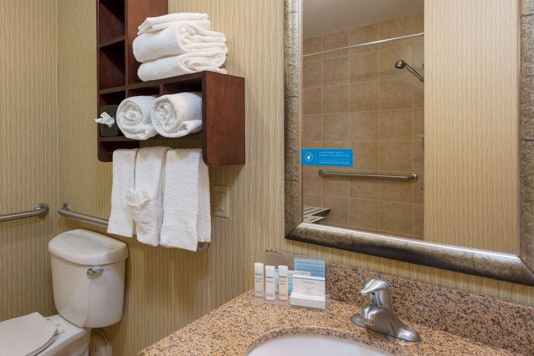 Bathroom 5, Hampton Inn East Lansing, Ingham